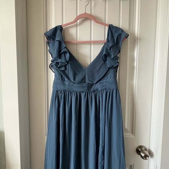 Birdy Grey Michelle Chiffon Bridesmaids Dress New With Tags Size M Twilight - Picture 2 of 7